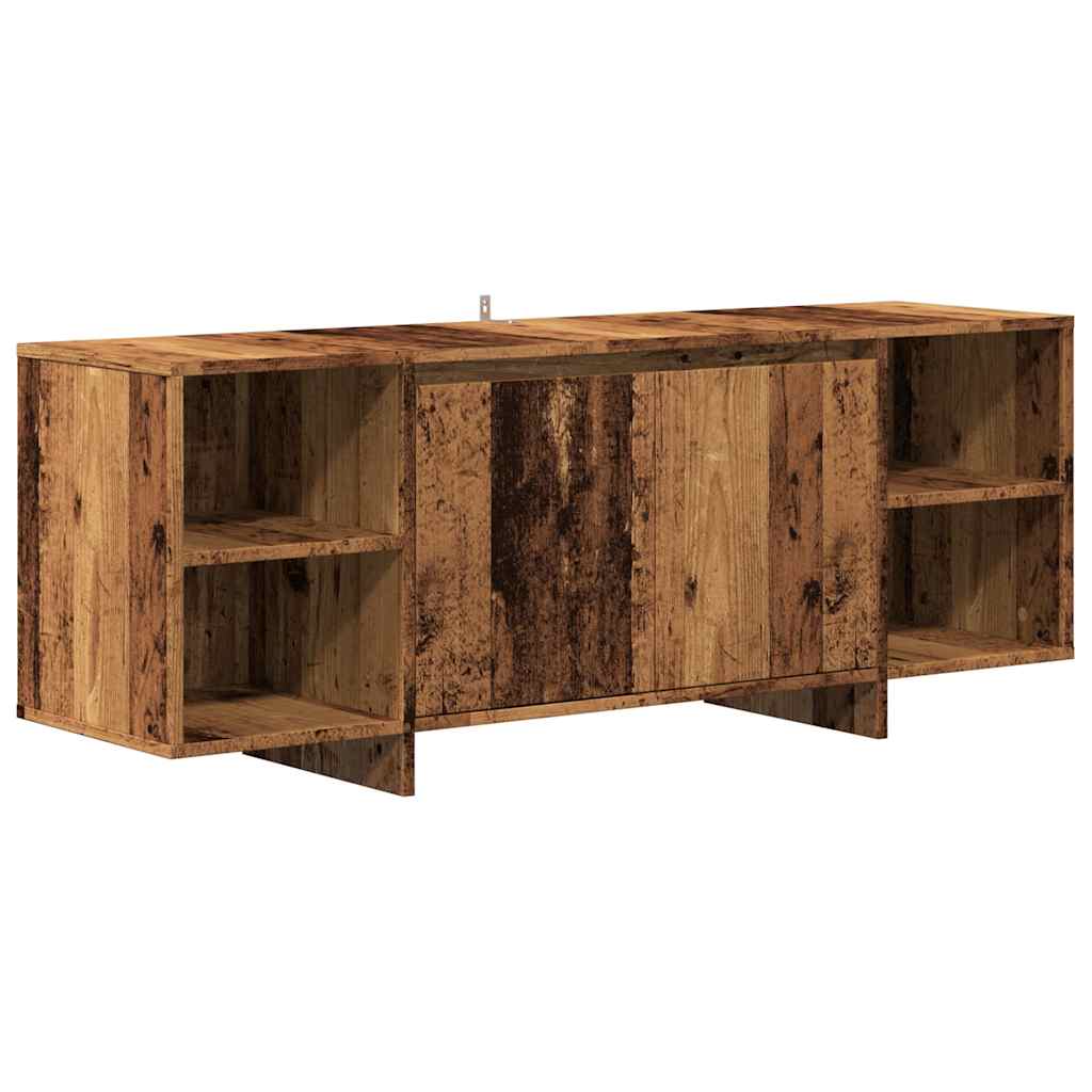 vidaXL Szafka TV, stare drewno, 130x35x50cm, materiał drewnopochodny