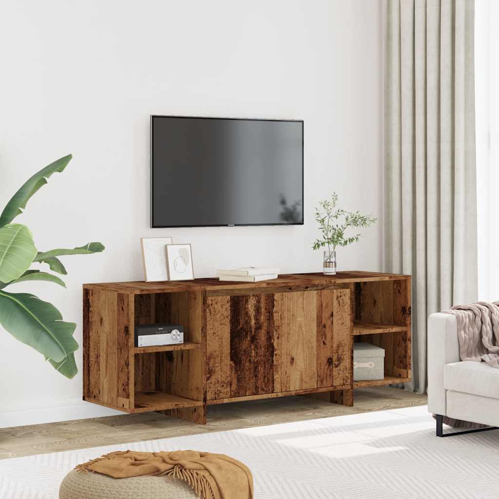 vidaXL Szafka TV, stare drewno, 130x35x50cm, materiał drewnopochodny