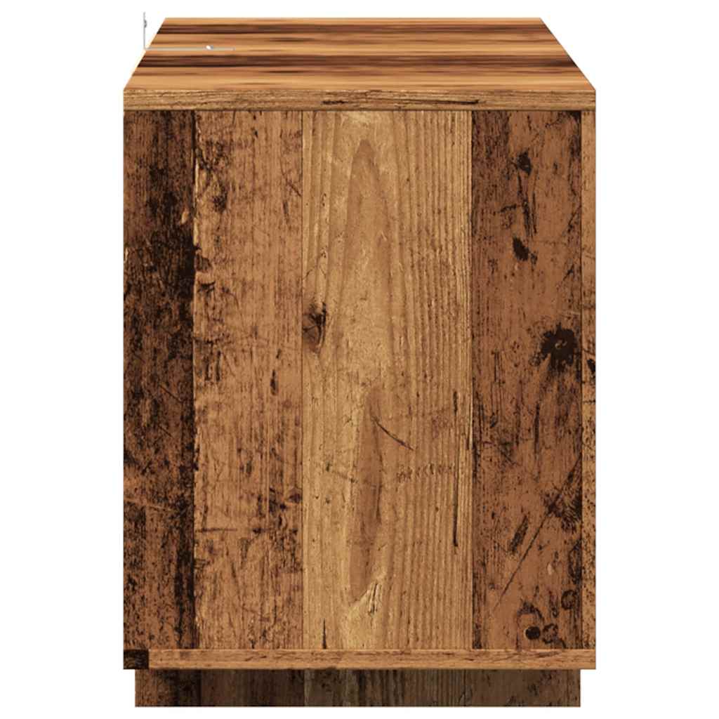 vidaXL Szafka TV, stare drewno, 130x35x50cm, materiał drewnopochodny