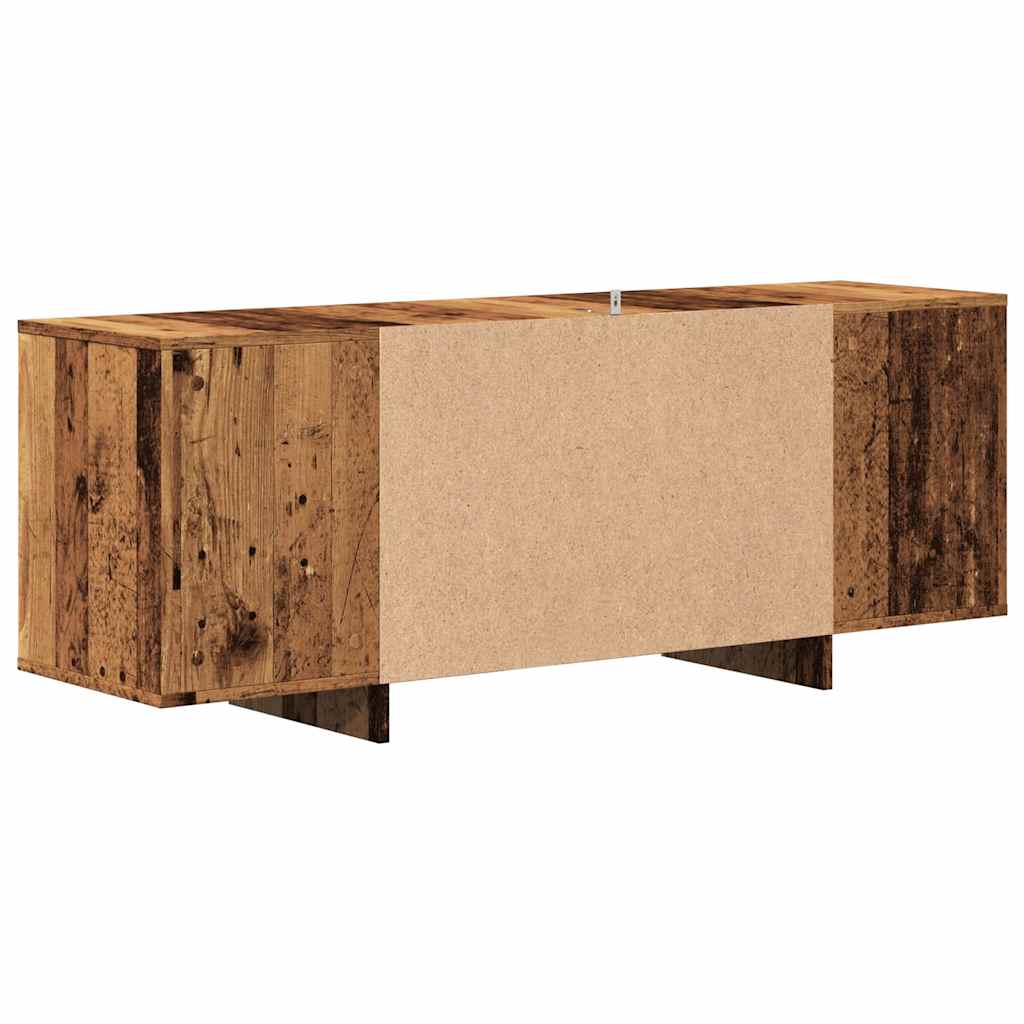 vidaXL Szafka TV, stare drewno, 130x35x50cm, materiał drewnopochodny