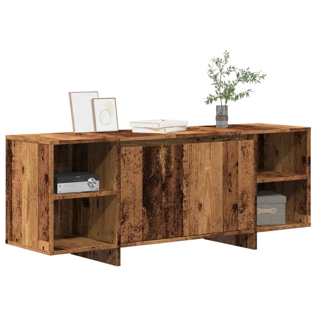 vidaXL Szafka TV, stare drewno, 130x35x50cm, materiał drewnopochodny
