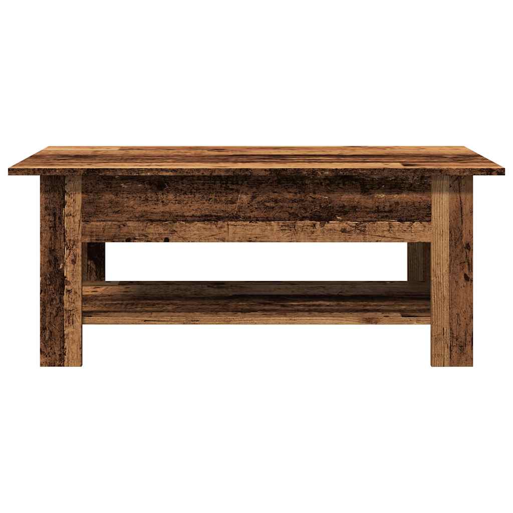 vidaXL Stolik kawowy, stare drewno, 102x55x42 cm