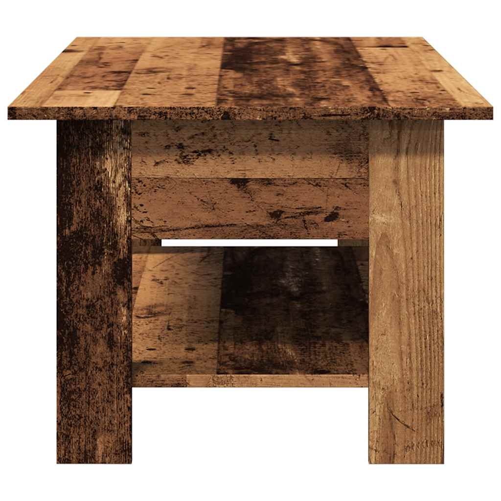 vidaXL Stolik kawowy, stare drewno, 102x55x42 cm