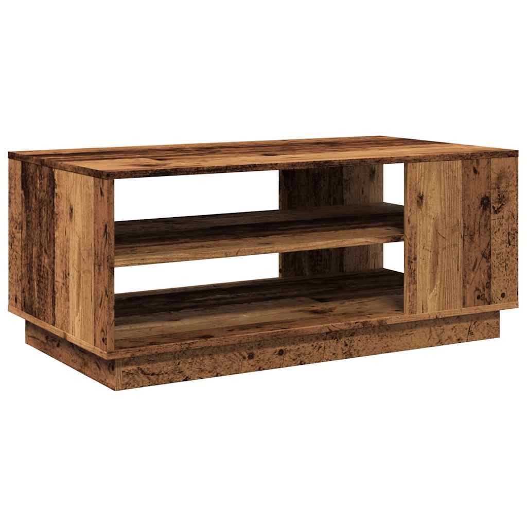 vidaXL Stolik kawowy, stare drewno, 102x55x43 cm