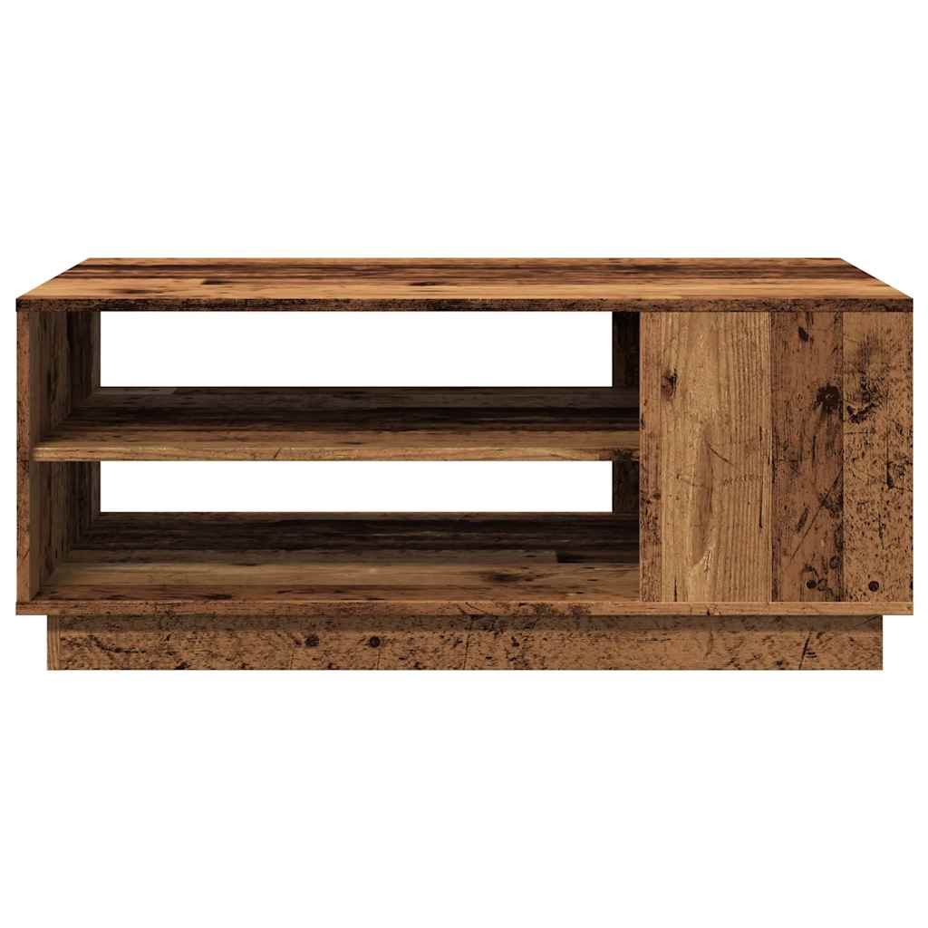 vidaXL Stolik kawowy, stare drewno, 102x55x43 cm