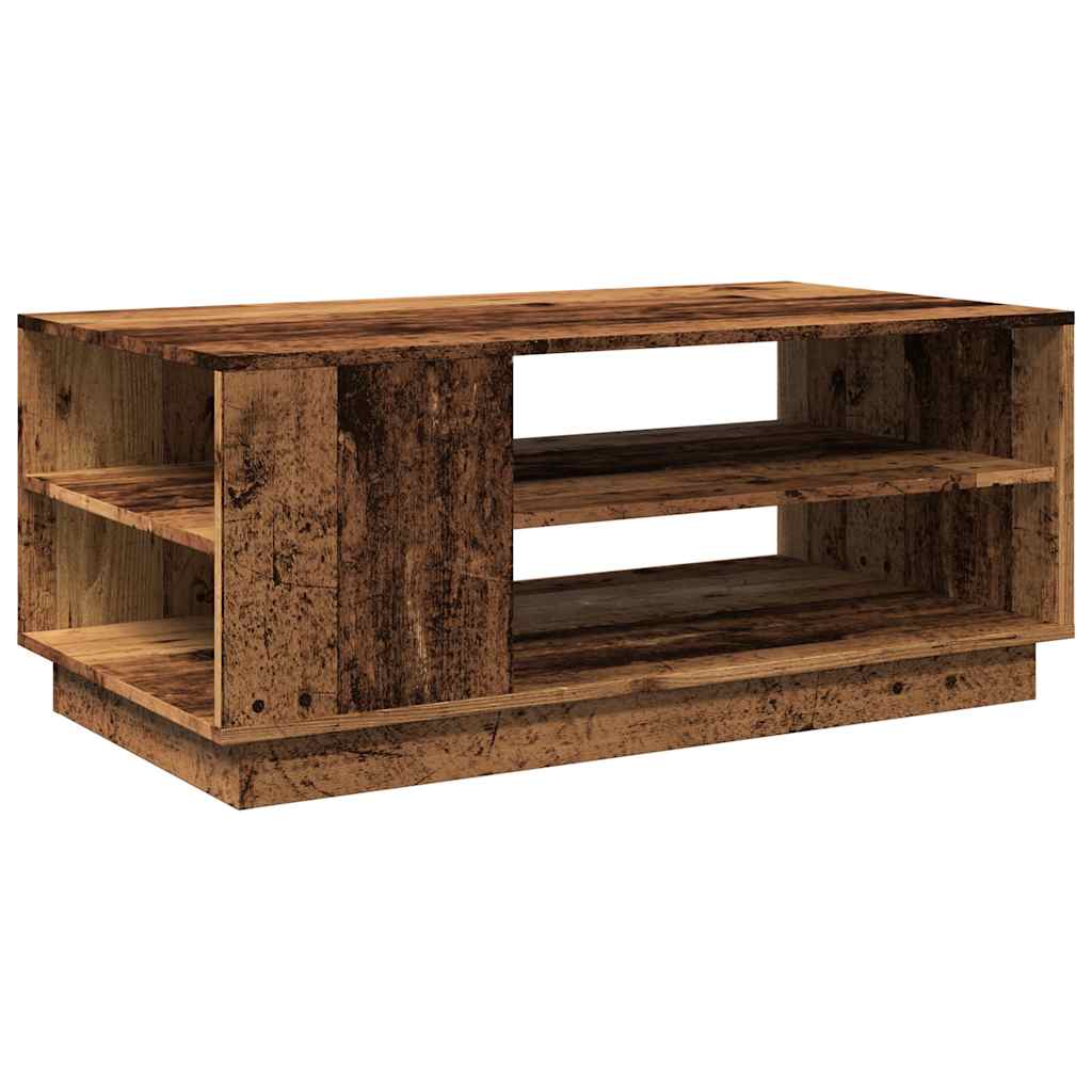 vidaXL Stolik kawowy, stare drewno, 102x55x43 cm