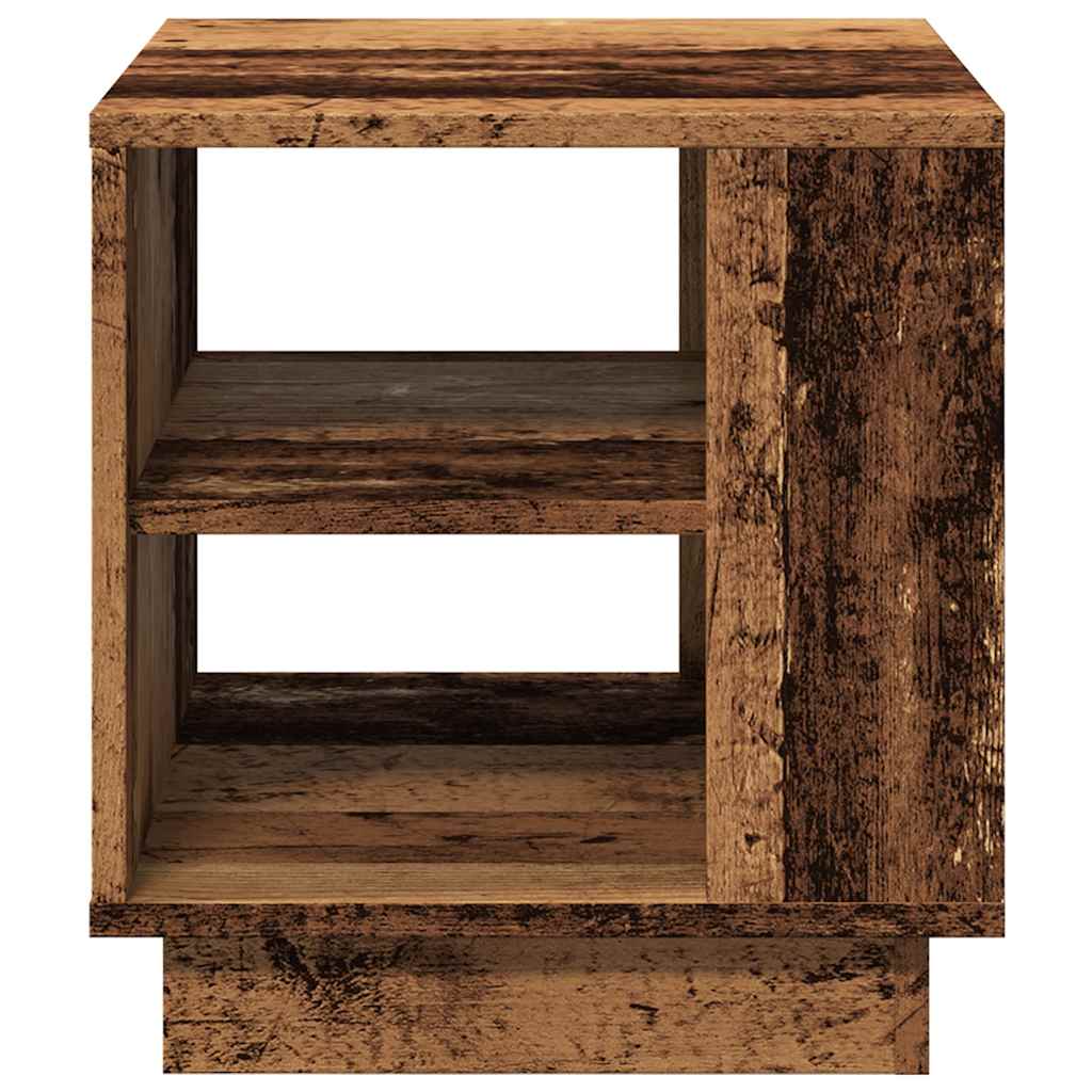 vidaXL Stolik kawowy, stare drewno 40x40x43 cm materiał drewnopochodny