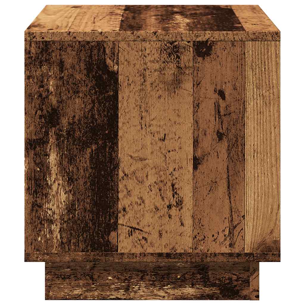 vidaXL Stolik kawowy, stare drewno 40x40x43 cm materiał drewnopochodny