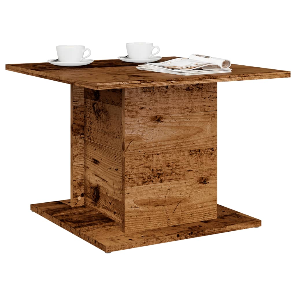 vidaXL Stolik kawowy, stare drewno, 55,5x55,5x40 cm