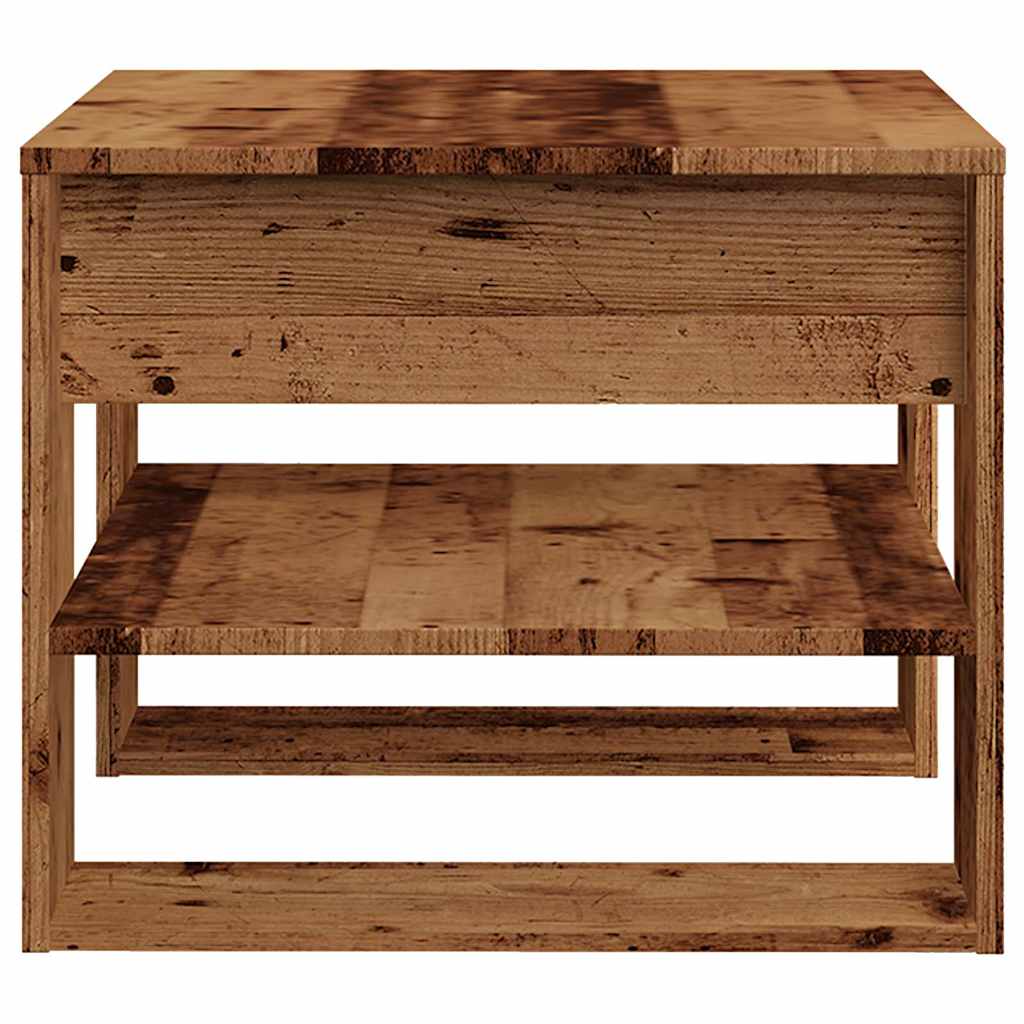 vidaXL Stolik kawowy, stare drewno, 55,5x55x45 cm