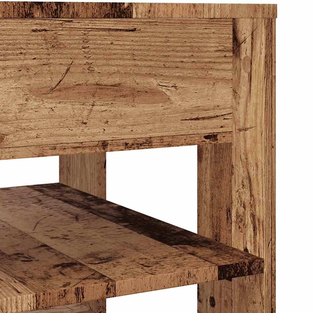vidaXL Stolik kawowy, stare drewno, 55,5x55x45 cm