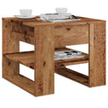 vidaXL Stolik kawowy, stare drewno, 55,5x55x45 cm