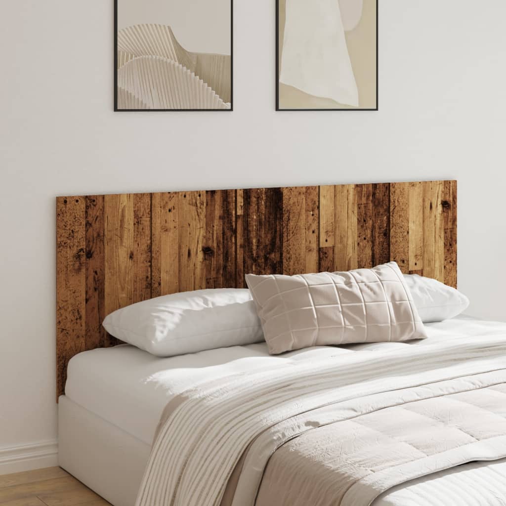 vidaXL Wezgłowie łóżka, stare drewno, 200x1,5x80 cm