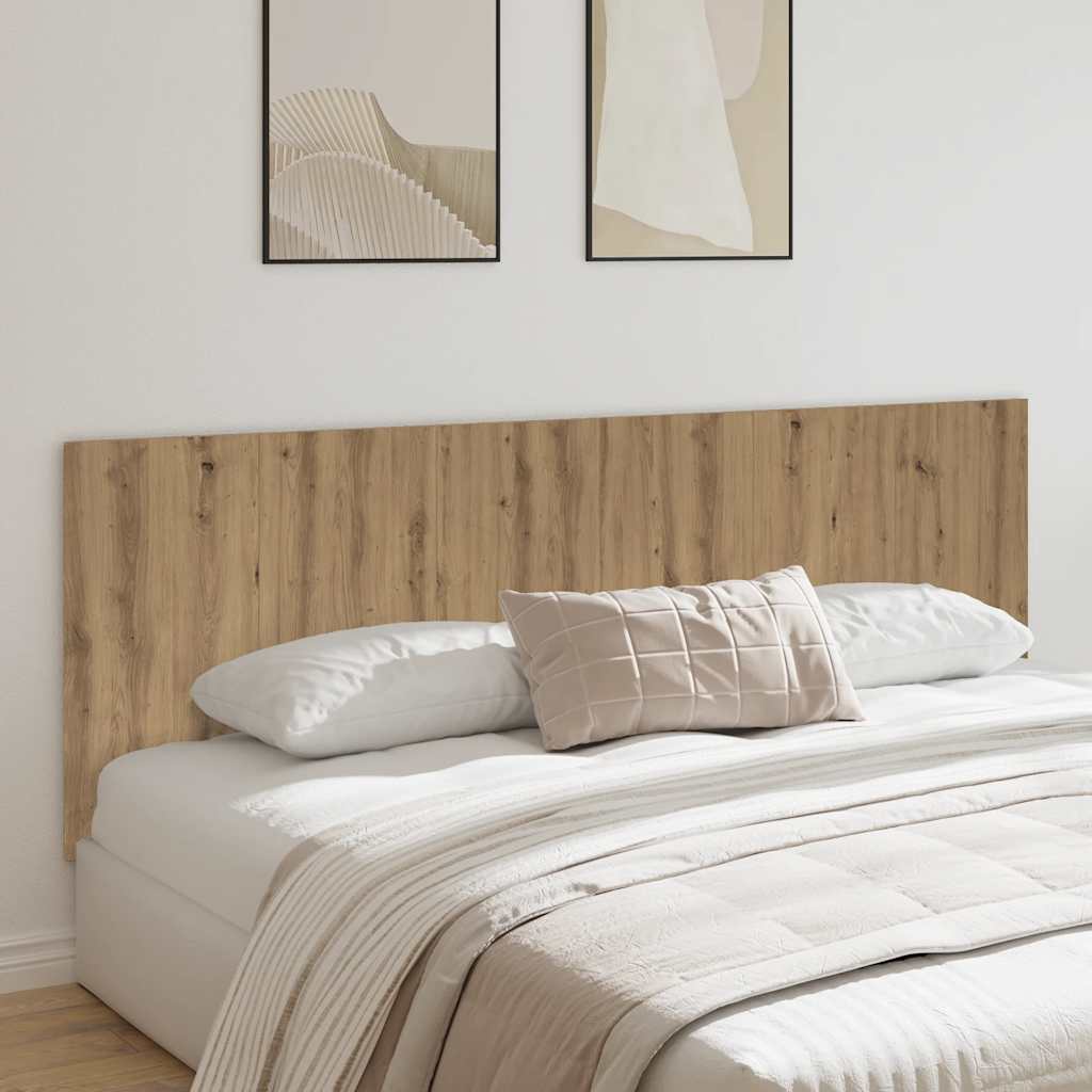 vidaXL Wezgłowie łóżka, dąb artisian, 240x1,5x80 cm