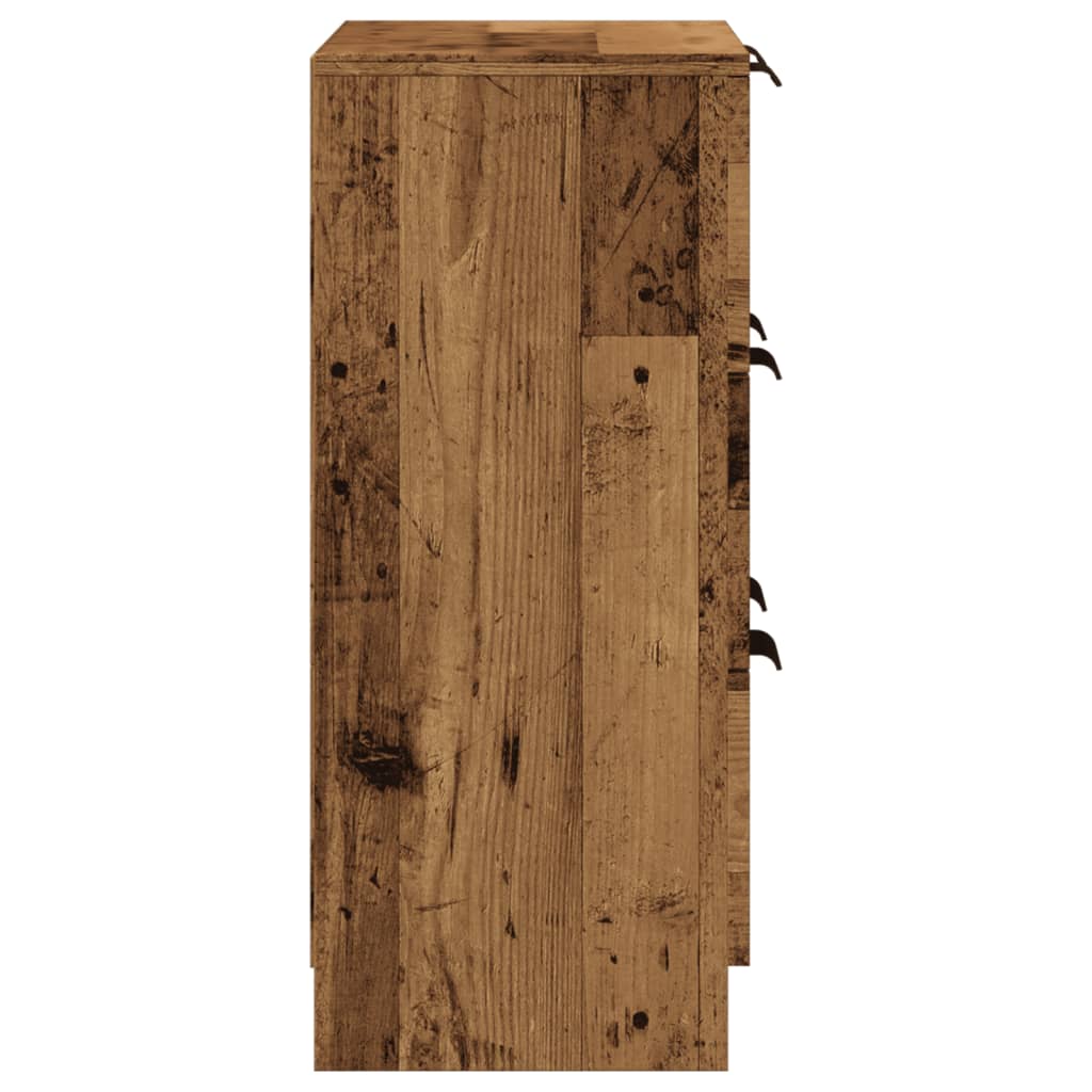 vidaXL Szafka, stare drewno, 60x30x70 cm, materiał drewnopochodny