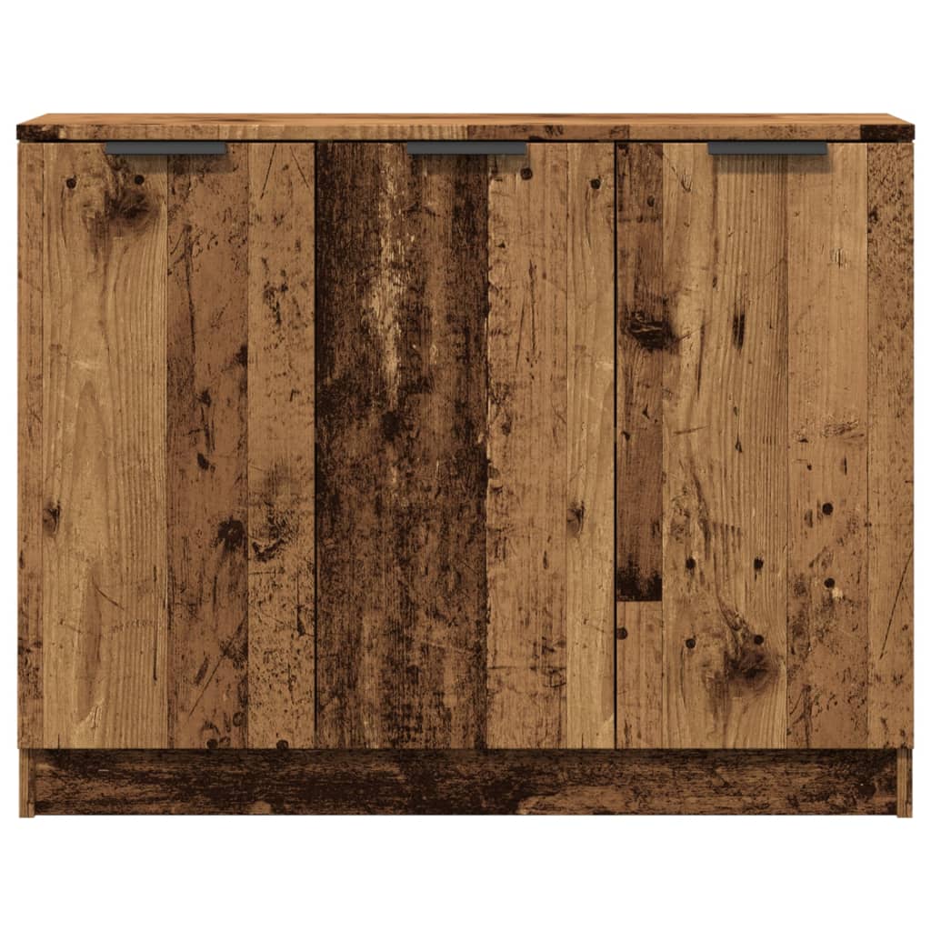 vidaXL Szafka, stare drewno, 90,5x30x70 cm, materiał drewnopochodny