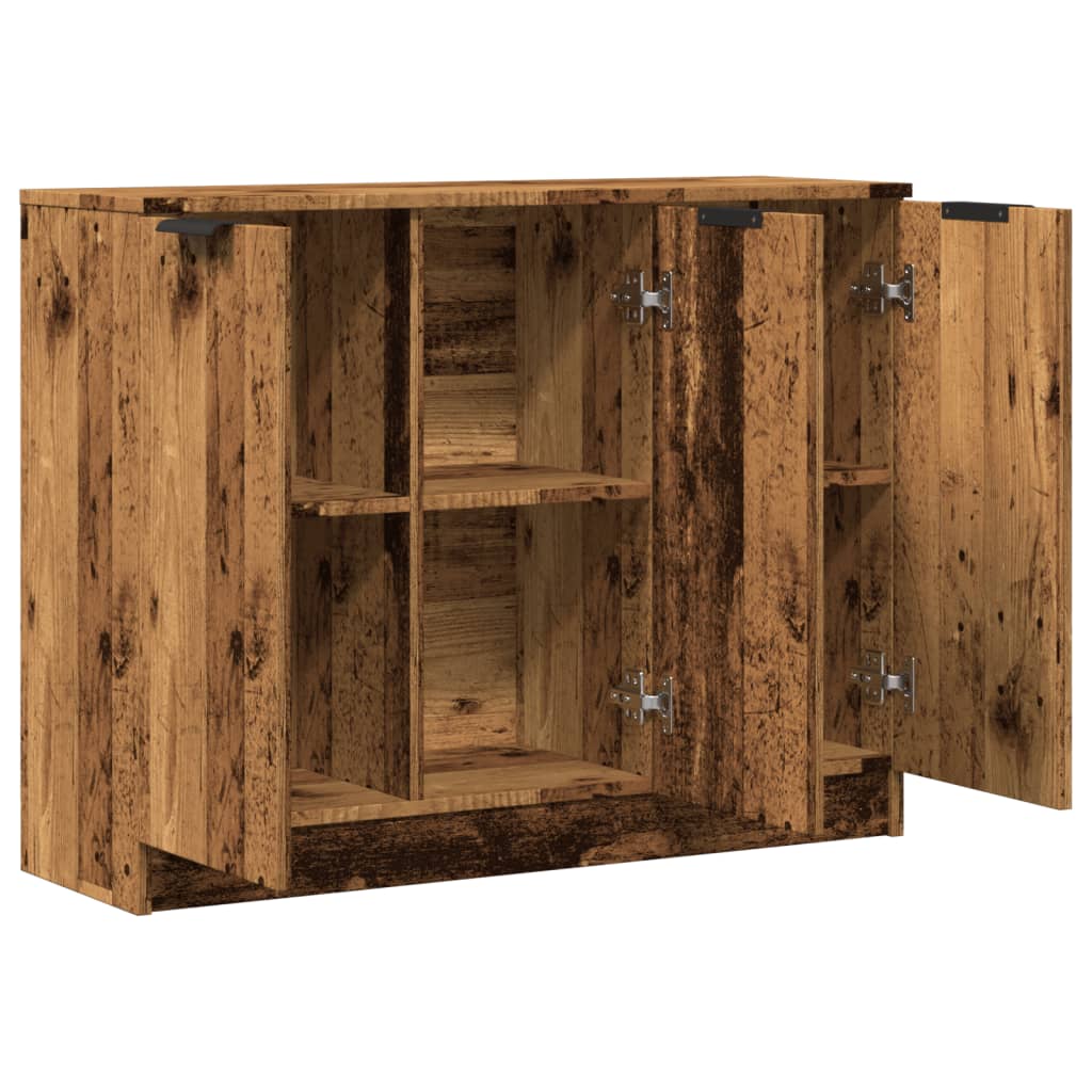 vidaXL Szafka, stare drewno, 90,5x30x70 cm, materiał drewnopochodny