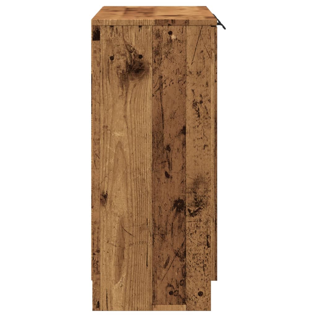 vidaXL Szafka, stare drewno, 90,5x30x70 cm, materiał drewnopochodny