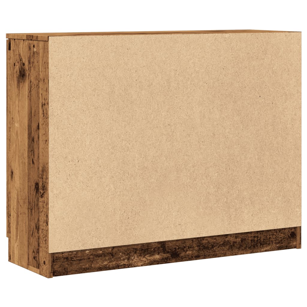vidaXL Szafka, stare drewno, 90,5x30x70 cm, materiał drewnopochodny