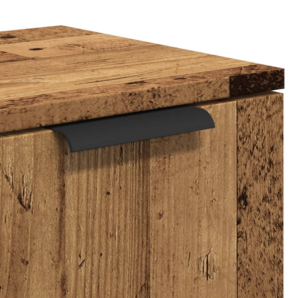 vidaXL Szafka, stare drewno, 90,5x30x70 cm, materiał drewnopochodny