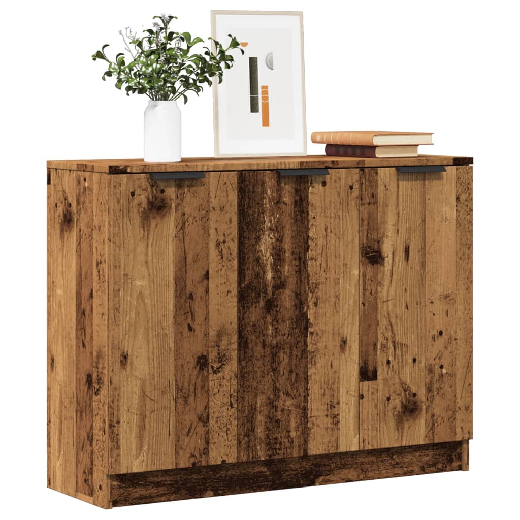 vidaXL Szafka, stare drewno, 90,5x30x70 cm, materiał drewnopochodny