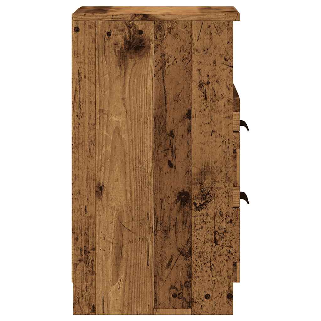 vidaXL Szafka nocna, stare drewno, 40x36x65cm, materiał drewnopochodny