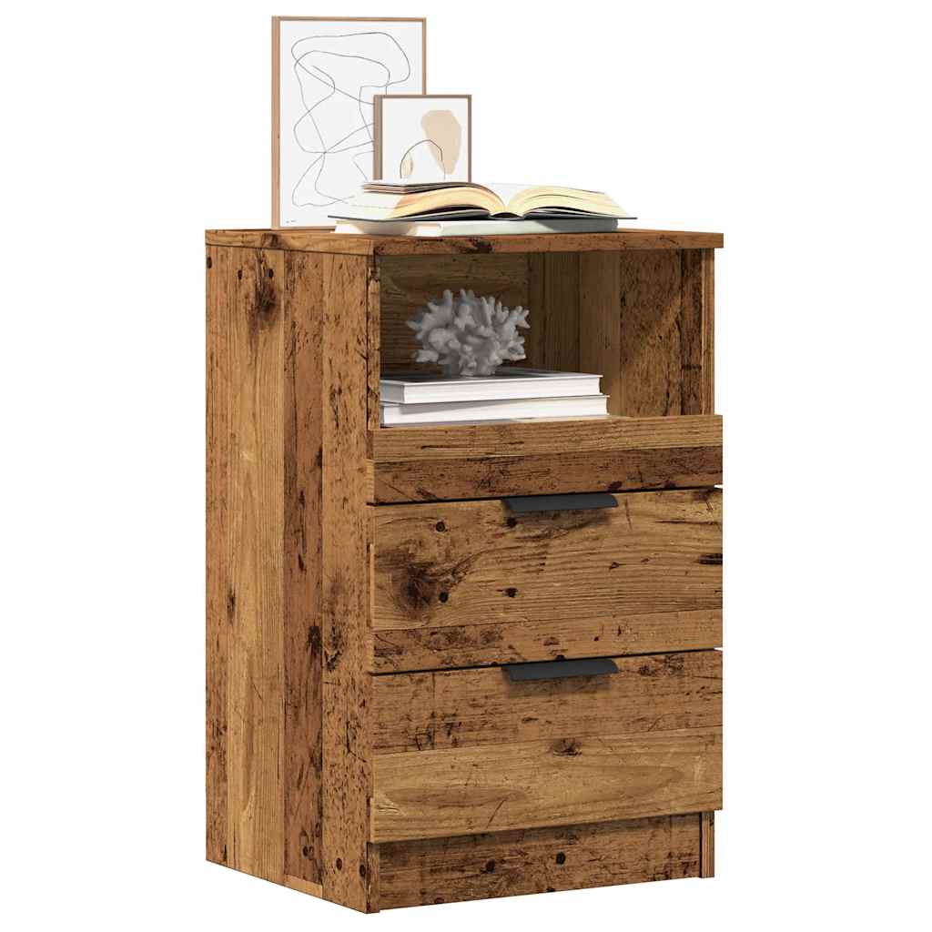 vidaXL Szafka nocna, stare drewno, 40x36x65cm, materiał drewnopochodny