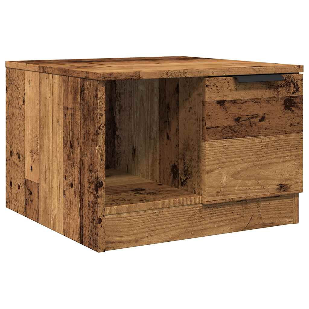 vidaXL Stolik kawowy, stare drewno, 50x50x36 cm