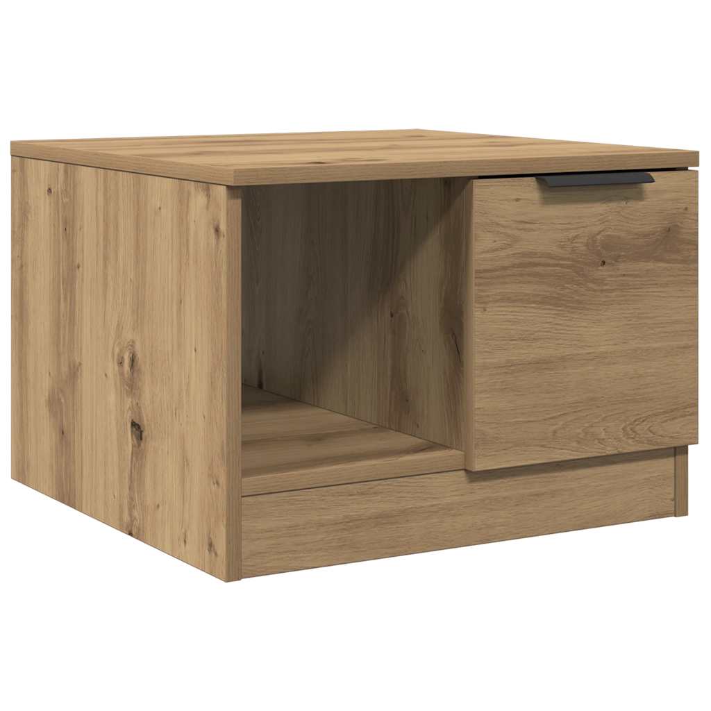 vidaXL Stolik kawowy, dąb artisan 50x50x36 cm, materiał drewnopochodny