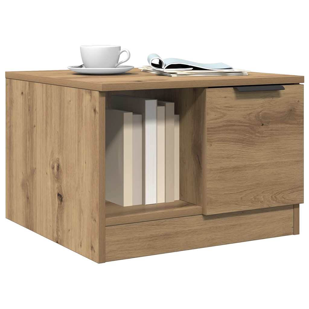 vidaXL Stolik kawowy, dąb artisan 50x50x36 cm, materiał drewnopochodny