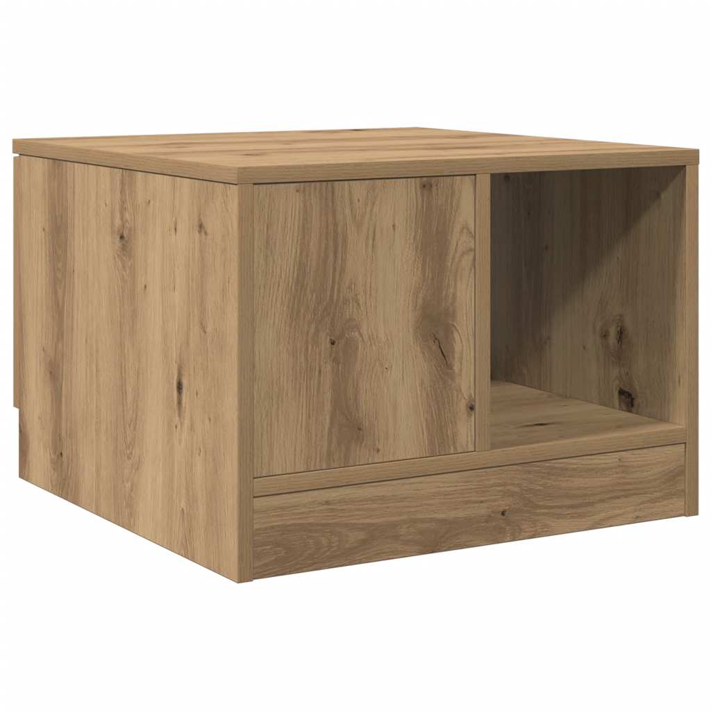 vidaXL Stolik kawowy, dąb artisan 50x50x36 cm, materiał drewnopochodny