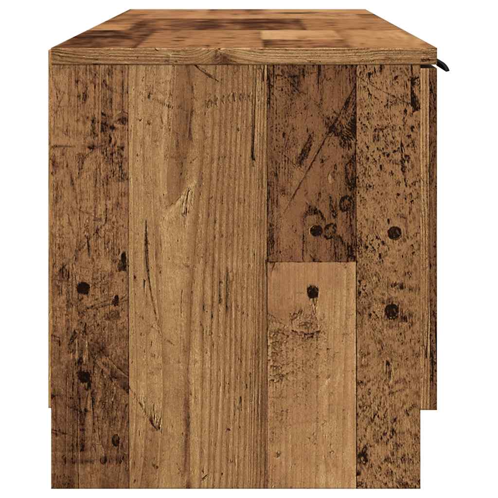 vidaXL Szafka pod telewizor, stare drewno, 140x35x40 cm