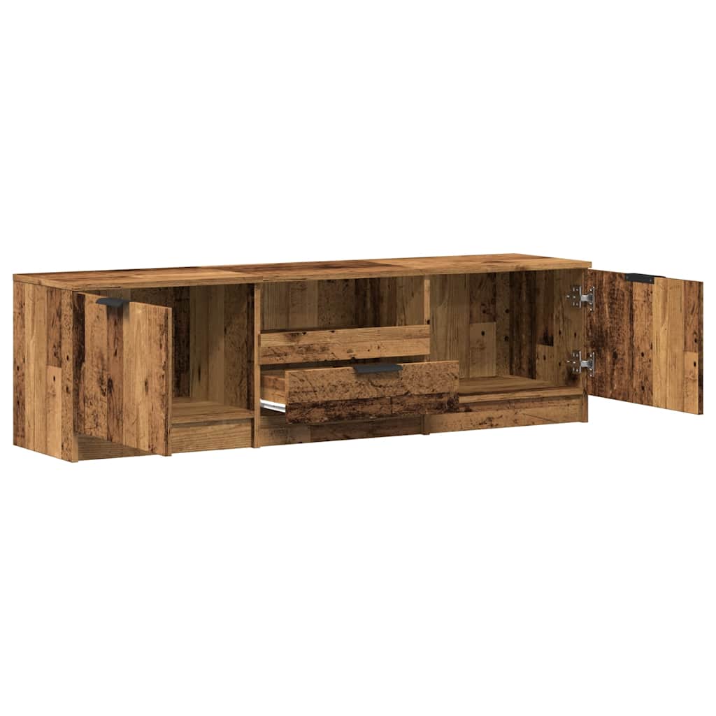 vidaXL Szafka pod telewizor, stare drewno, 140x35x40 cm