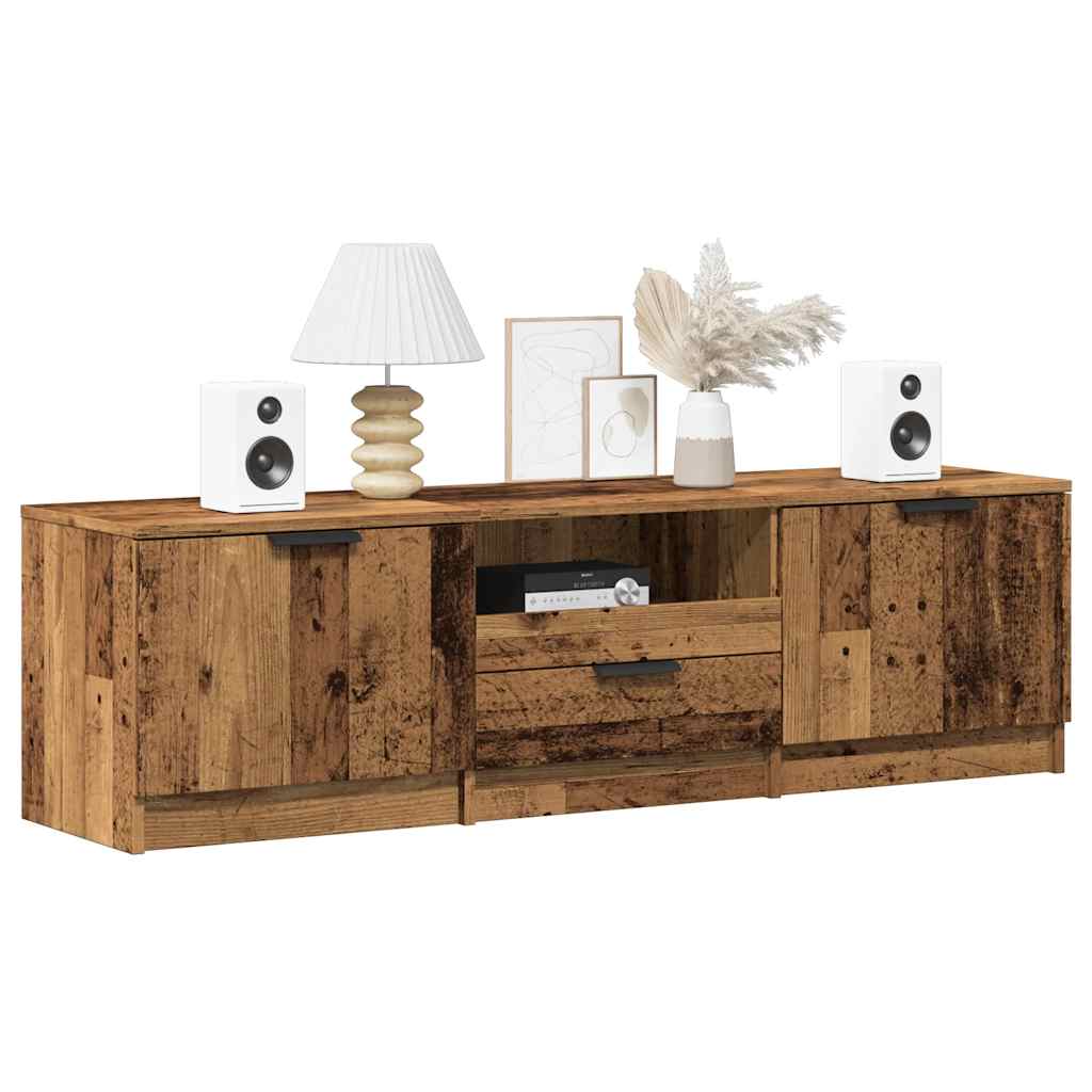 vidaXL Szafka pod telewizor, stare drewno, 140x35x40 cm
