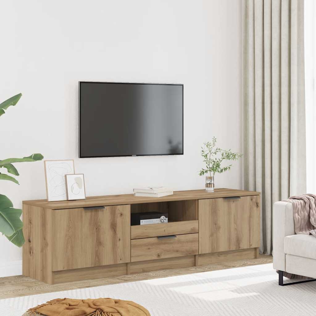 vidaXL Szafka RTV Artisan Oak 140x35x40 cm Drewno konstrukcyjne