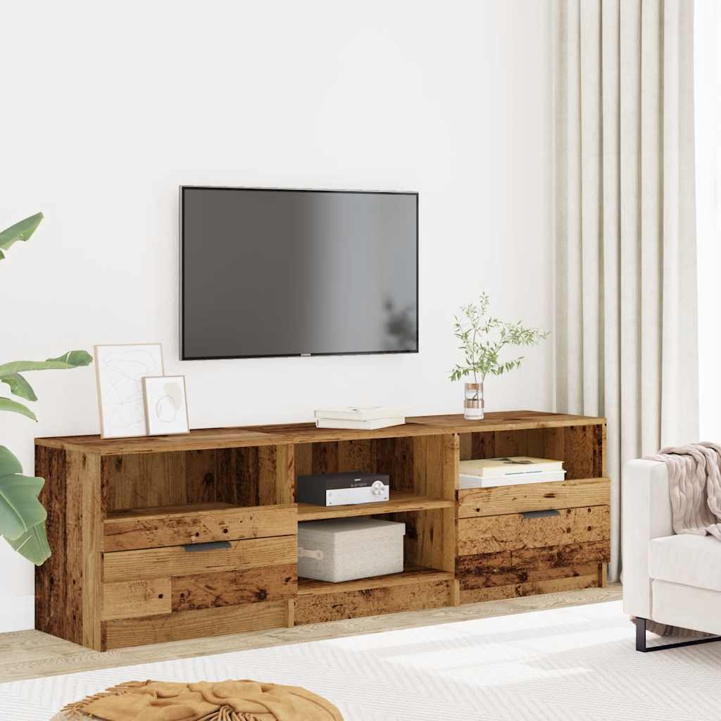 vidaXL Szafka pod telewizor, stare drewno, 150x33,5x45 cm