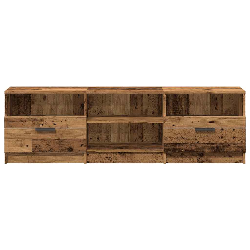vidaXL Szafka pod telewizor, stare drewno, 150x33,5x45 cm