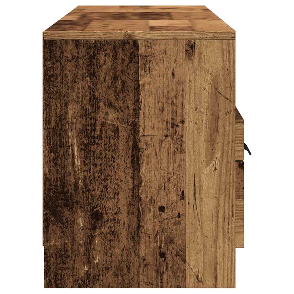 vidaXL Szafka pod telewizor, stare drewno, 150x33,5x45 cm