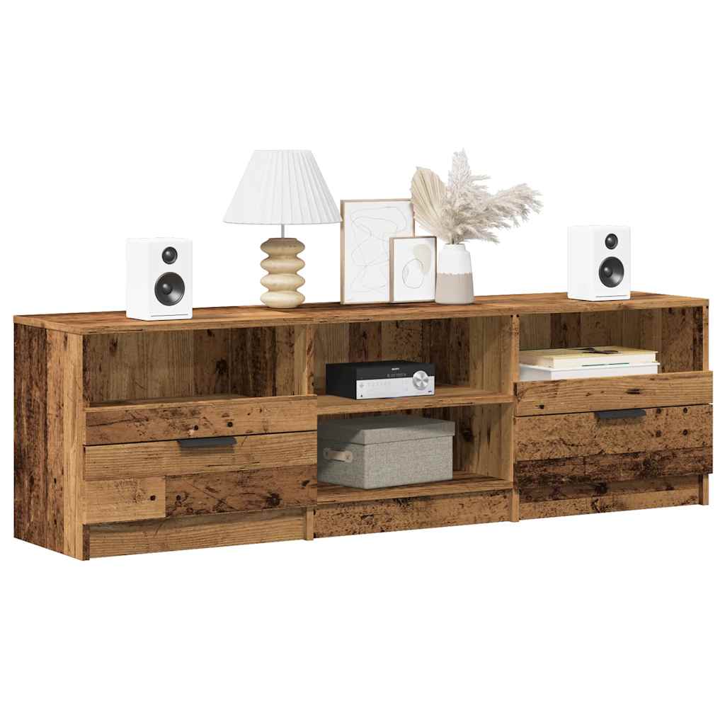 vidaXL Szafka pod telewizor, stare drewno, 150x33,5x45 cm