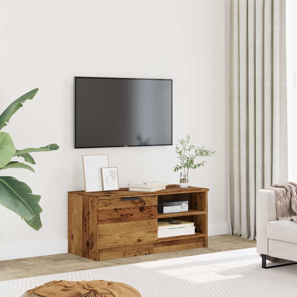vidaXL Szafka pod TV, stare drewno, 80x35x36,5 cm