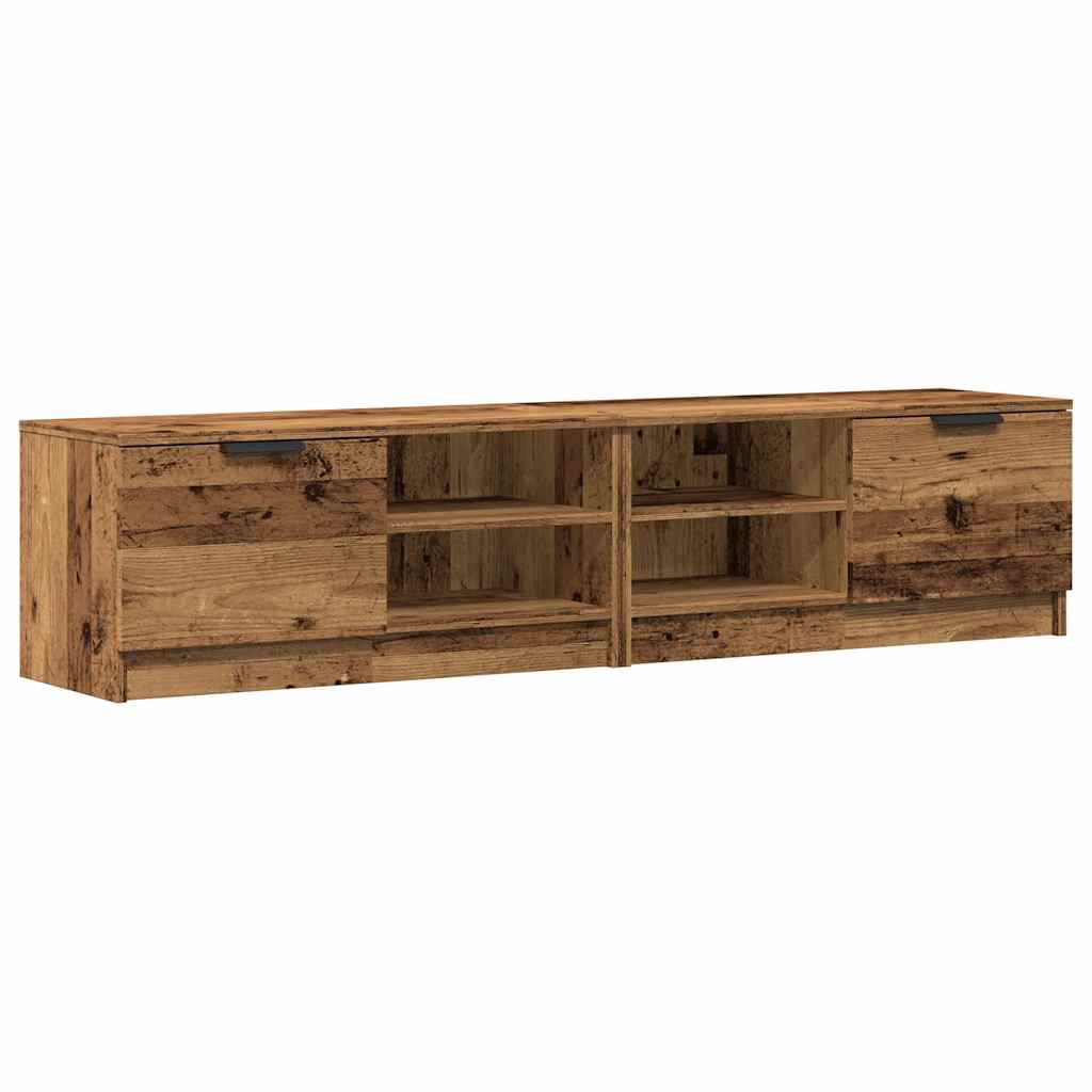 vidaXL Szafki pod TV, 2 szt., stare drewno, 80x35x36,5 cm