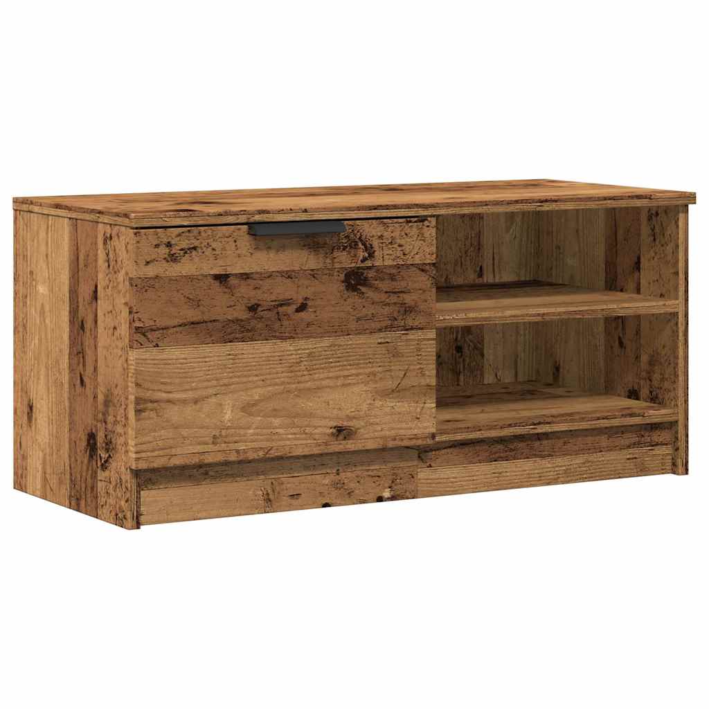vidaXL Szafki pod TV, 2 szt., stare drewno, 80x35x36,5 cm