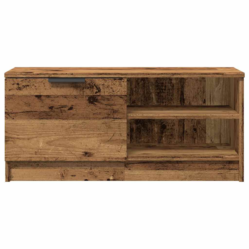 vidaXL Szafki pod TV, 2 szt., stare drewno, 80x35x36,5 cm