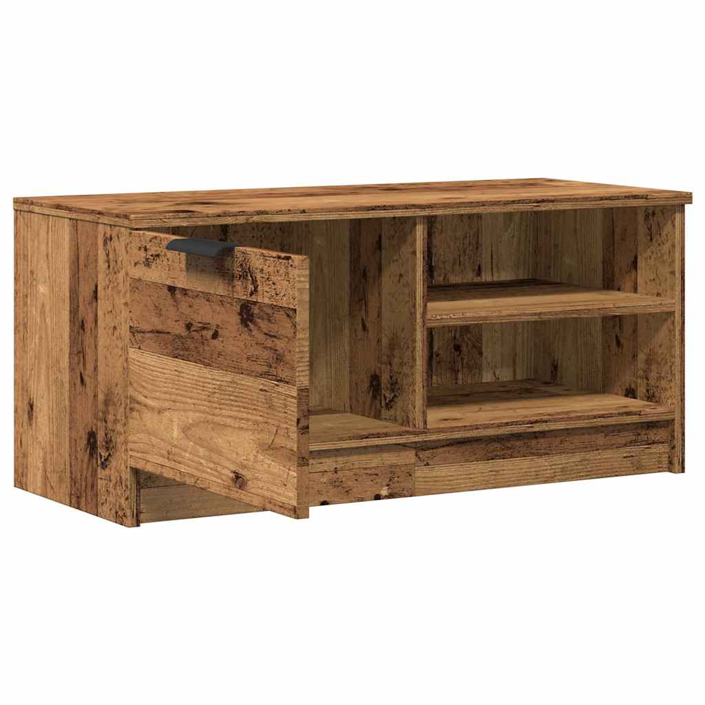 vidaXL Szafki pod TV, 2 szt., stare drewno, 80x35x36,5 cm