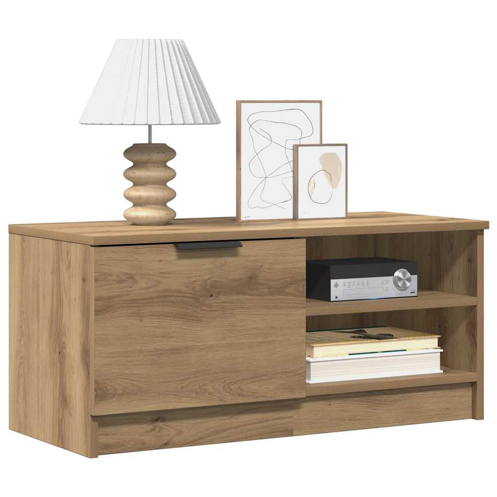 vidaXL Szafka pod TV, dąb artisan, 80x35x36,5 cm