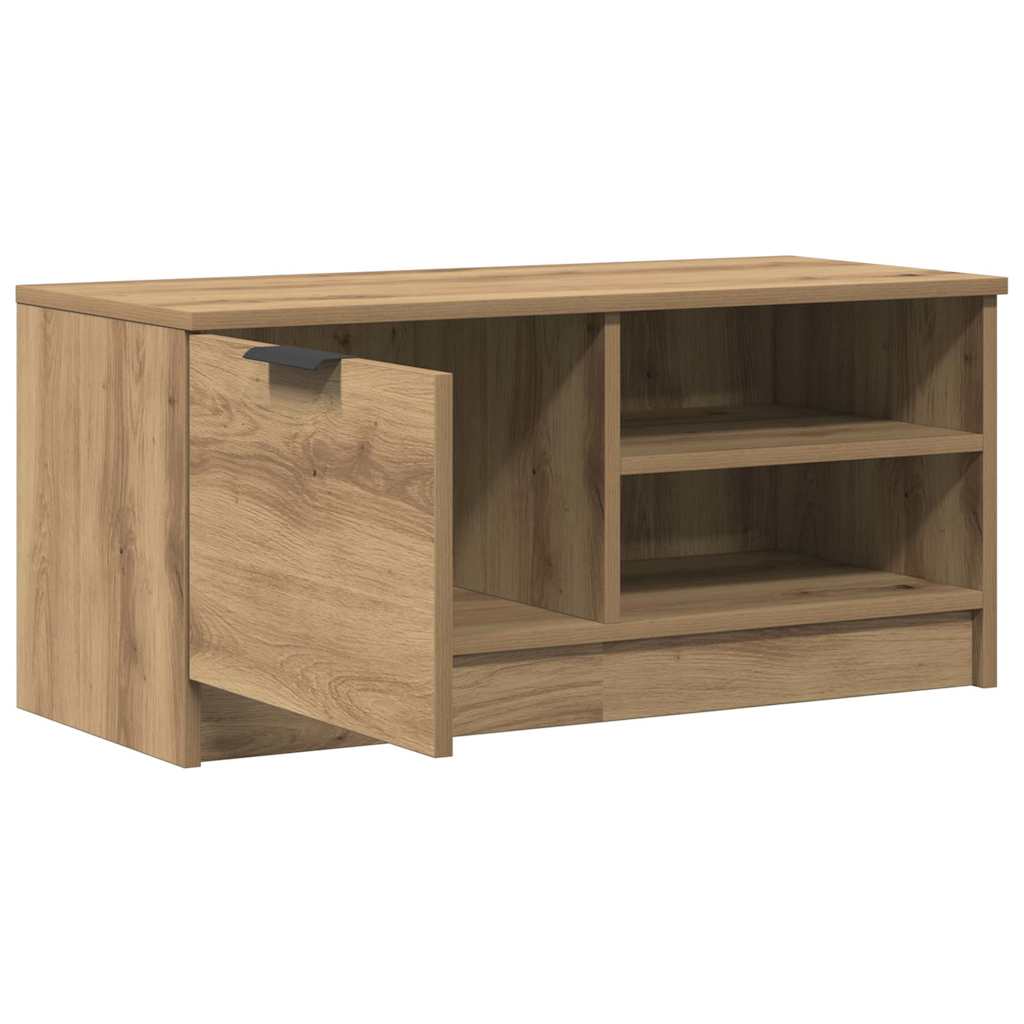 vidaXL Szafka pod TV, dąb artisan, 80x35x36,5 cm