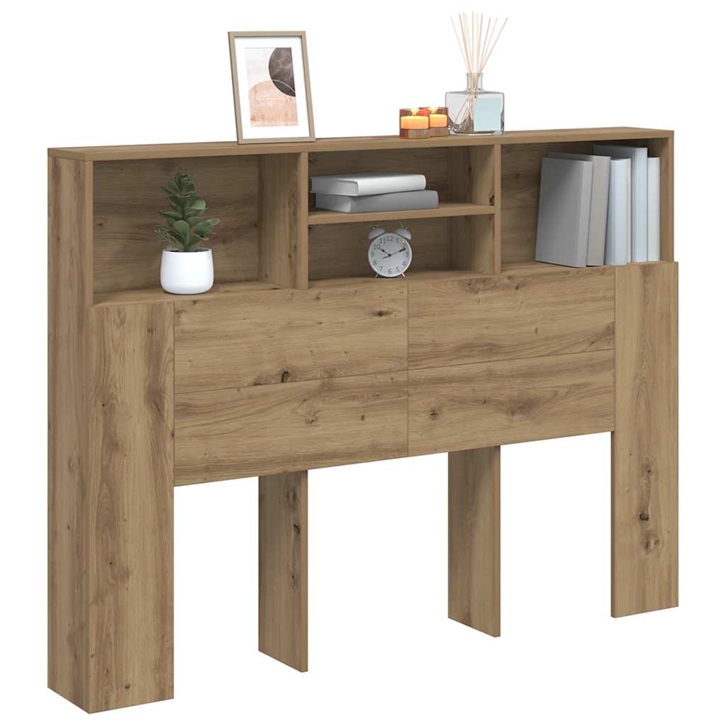 vidaXL Szafka zagłówkowa Artisan Oak 140x19x103,5 cm