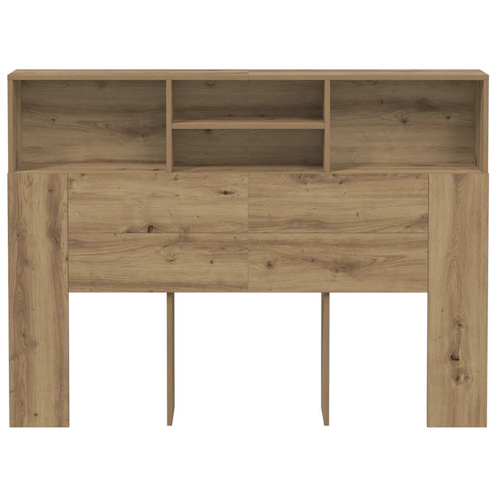 vidaXL Szafka zagłówkowa Artisan Oak 140x19x103,5 cm