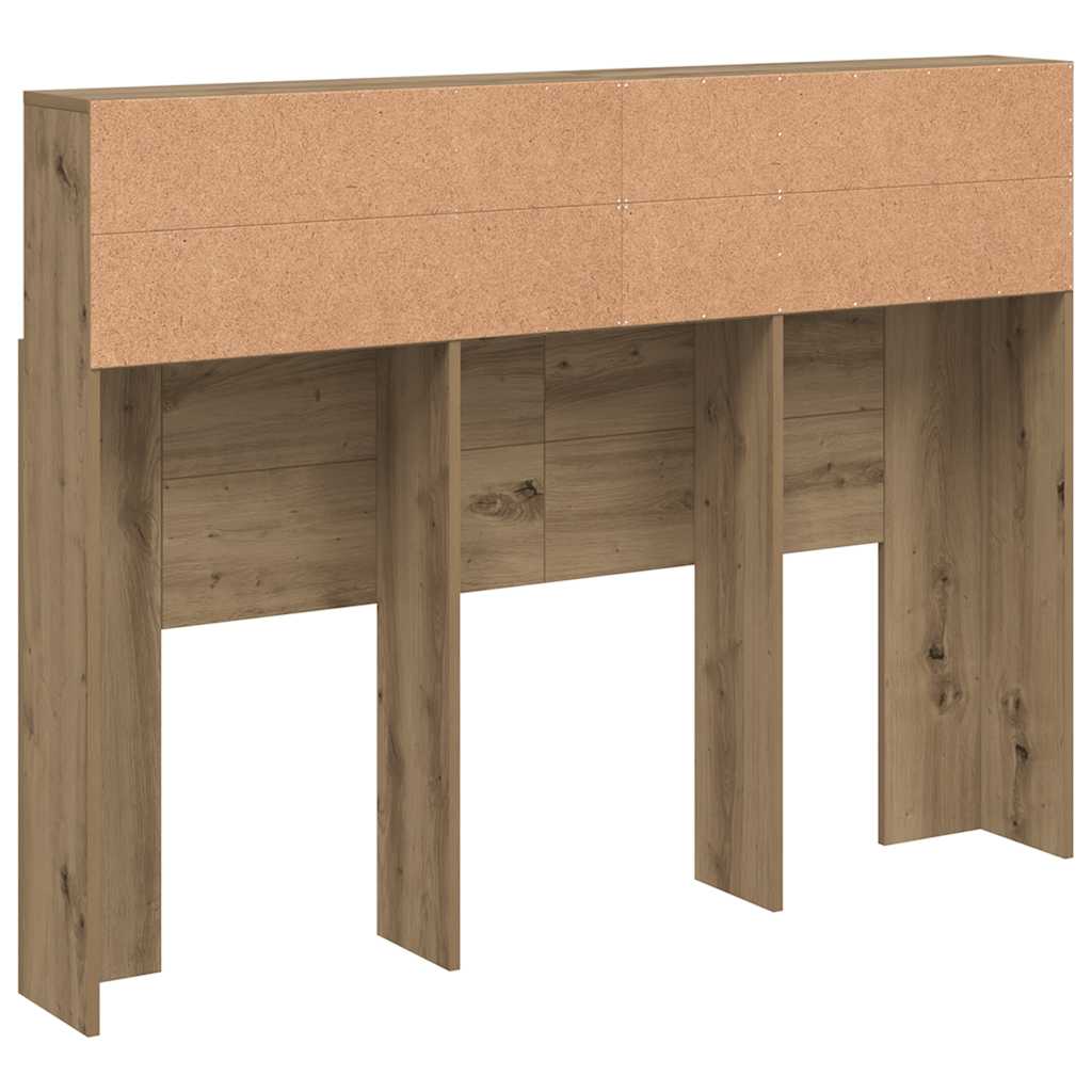 vidaXL Szafka zagłówkowa Artisan Oak 140x19x103,5 cm