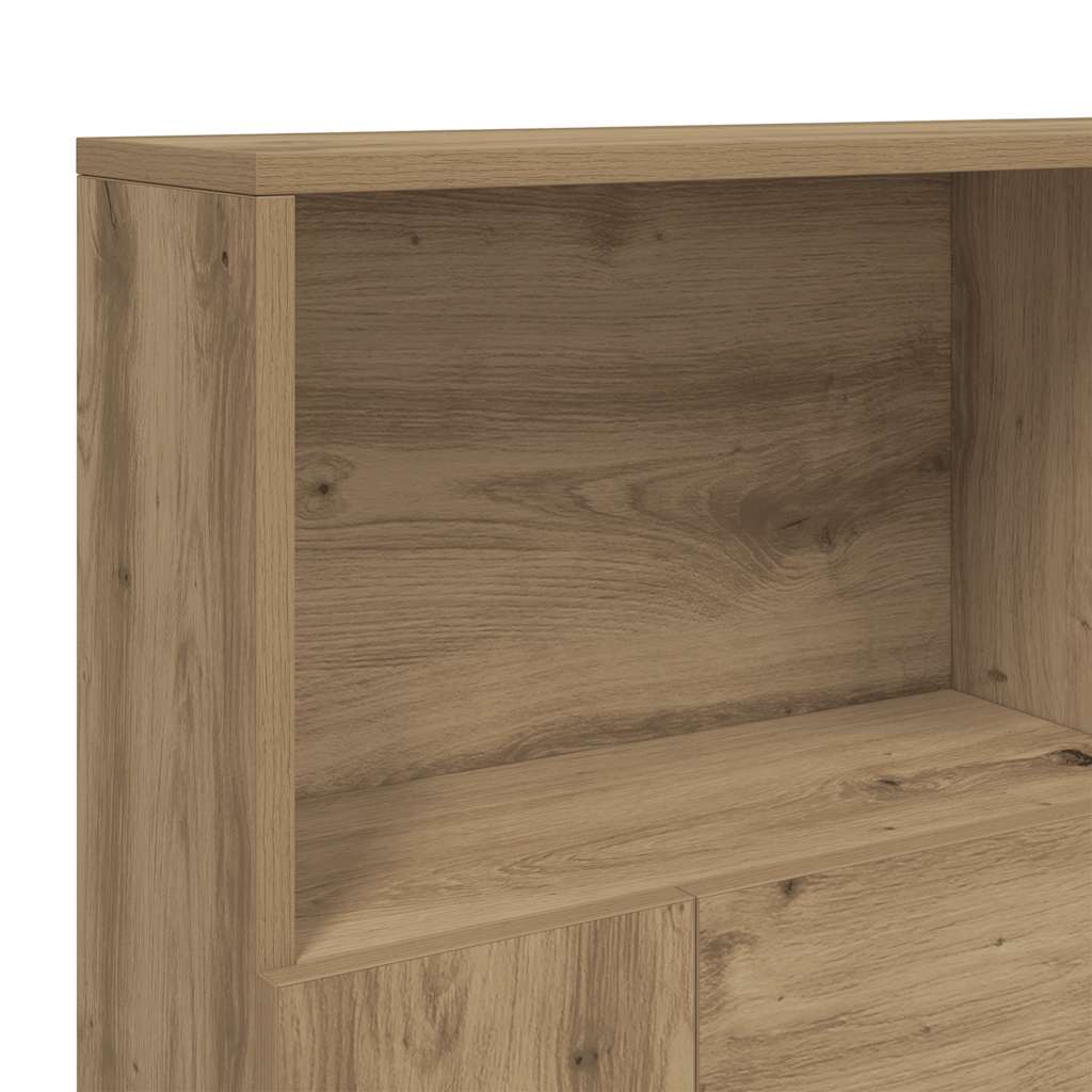 vidaXL Szafka zagłówkowa Artisan Oak 140x19x103,5 cm